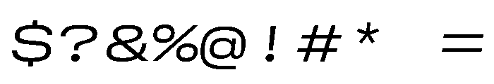 GTStandardMono ExtendedLightOblique Font OTHER CHARS