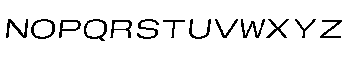 GTStandardMono ExtendedLightOblique Font UPPERCASE