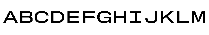 GTStandardMono ExtendedMedium Font UPPERCASE
