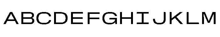 GTStandardMono ExtendedRegular 2 Font UPPERCASE