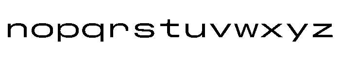 GTStandardMono ExtendedRegular 2 Font LOWERCASE