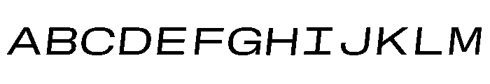 GTStandardMono ExtendedRegularOblique 2 Font UPPERCASE