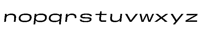 GTStandardMono ExtendedRegularOblique Font LOWERCASE