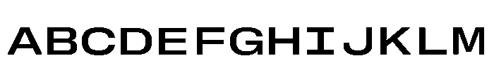 GTStandardMono ExtendedSemibold 2 Font UPPERCASE