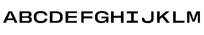 GTStandardMono ExtendedSemibold Font UPPERCASE