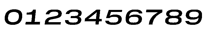 GTStandardMono ExtendedSemiboldOblique Font OTHER CHARS