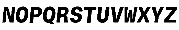 GTStandardMono HeavyOblique Font UPPERCASE