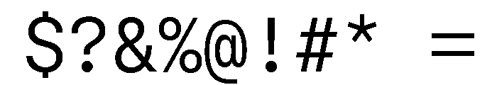 GTStandardMono Light Font OTHER CHARS