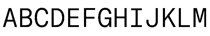GTStandardMono Light Font UPPERCASE