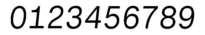 GTStandardMono LightOblique Font OTHER CHARS
