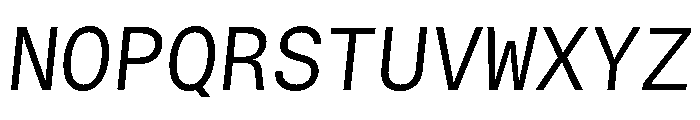 GTStandardMono LightOblique Font UPPERCASE
