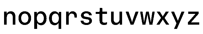 GTStandardMono Medium Font LOWERCASE