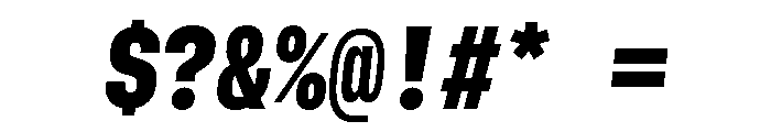 GTStandardMono NarrowBlackOblique 2 Font OTHER CHARS