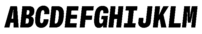 GTStandardMono NarrowBlackOblique 2 Font UPPERCASE