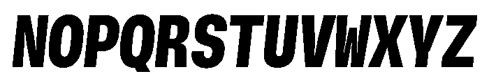 GTStandardMono NarrowBlackOblique 2 Font UPPERCASE