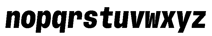 GTStandardMono NarrowBlackOblique 2 Font LOWERCASE
