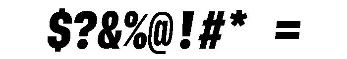 GTStandardMono NarrowBlackOblique Font OTHER CHARS