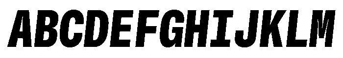 GTStandardMono NarrowBlackOblique Font UPPERCASE