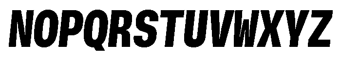 GTStandardMono NarrowBlackOblique Font UPPERCASE