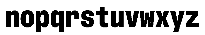 GTStandardMono NarrowBlack Font LOWERCASE