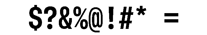 GTStandardMono NarrowBold Font OTHER CHARS