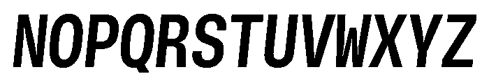 GTStandardMono NarrowBoldOblique Font UPPERCASE