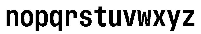 GTStandardMono NarrowBold Font LOWERCASE