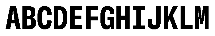 GTStandardMono NarrowHeavy Font UPPERCASE