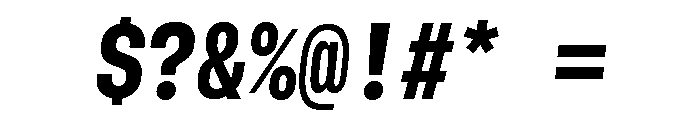 GTStandardMono NarrowHeavyOblique Font OTHER CHARS