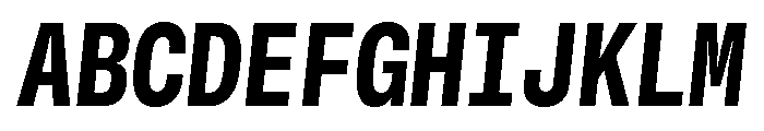 GTStandardMono NarrowHeavyOblique Font UPPERCASE