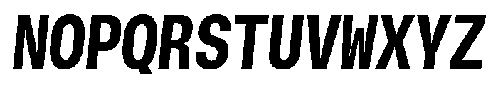 GTStandardMono NarrowHeavyOblique Font UPPERCASE
