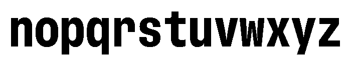 GTStandardMono NarrowHeavy Font LOWERCASE