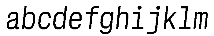 GTStandardMono NarrowLightOblique FONT