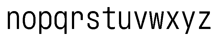 GTStandardMono NarrowLight Font LOWERCASE