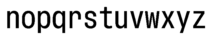 GTStandardMono NarrowMedium Font LOWERCASE