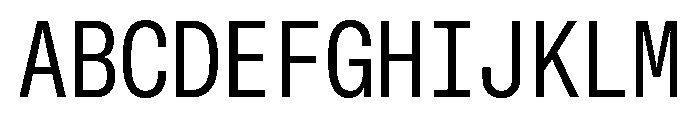 GTStandardMono NarrowRegular Font UPPERCASE