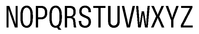 GTStandardMono NarrowRegular Font UPPERCASE