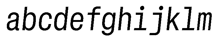 GTStandardMono NarrowRegularOblique 2 FONT
