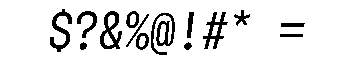 GTStandardMono NarrowRegularOblique Font OTHER CHARS
