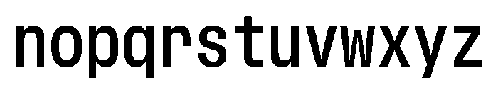 GTStandardMono NarrowSemibold 2 Font LOWERCASE