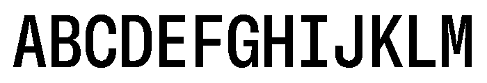 GTStandardMono NarrowSemibold Font UPPERCASE