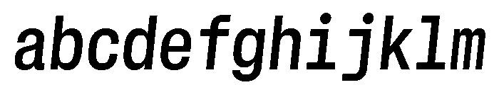 GTStandardMono NarrowSemiboldOblique FONT