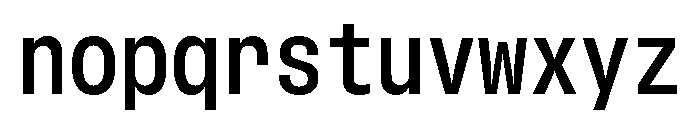 GTStandardMono NarrowSemibold Font LOWERCASE