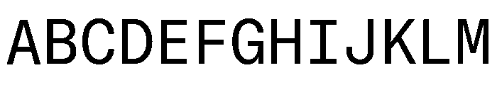 GTStandardMono Regular Font UPPERCASE