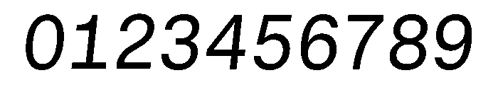 GTStandardMono RegularOblique Font OTHER CHARS