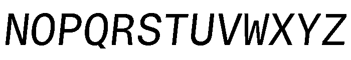 GTStandardMono RegularOblique Font UPPERCASE