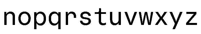 GTStandardMono Regular Font LOWERCASE