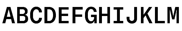 GTStandardMono Semibold Font UPPERCASE