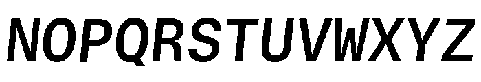GTStandardMono SemiboldOblique Font UPPERCASE