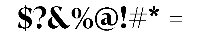 GTSuperDisplay Bold 2 Font OTHER CHARS